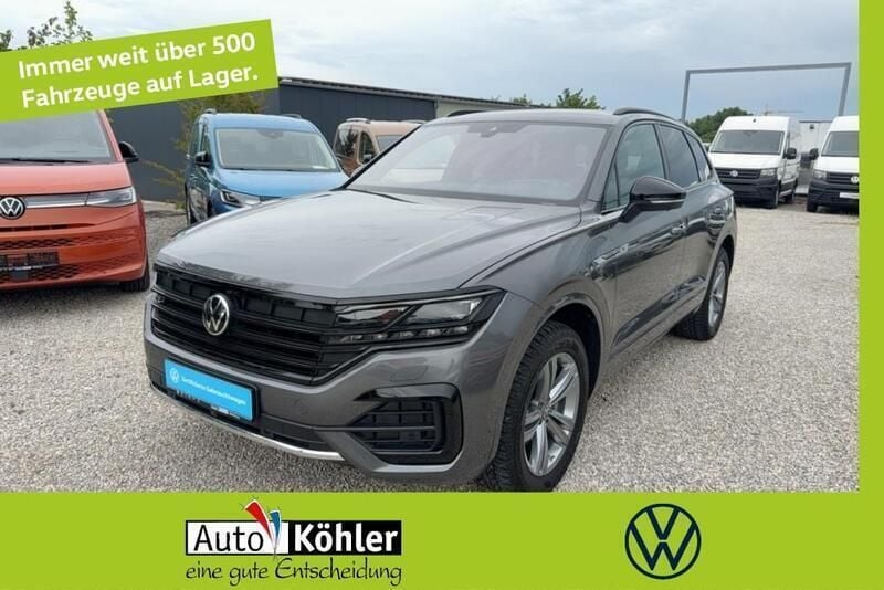 Siliziumgrau / soul schwarz kristallgrau/soul schwarz Gebraucht 2021 VW Touareg R-line SUV | 44.740 € (Superpreis) - Bild 1/3