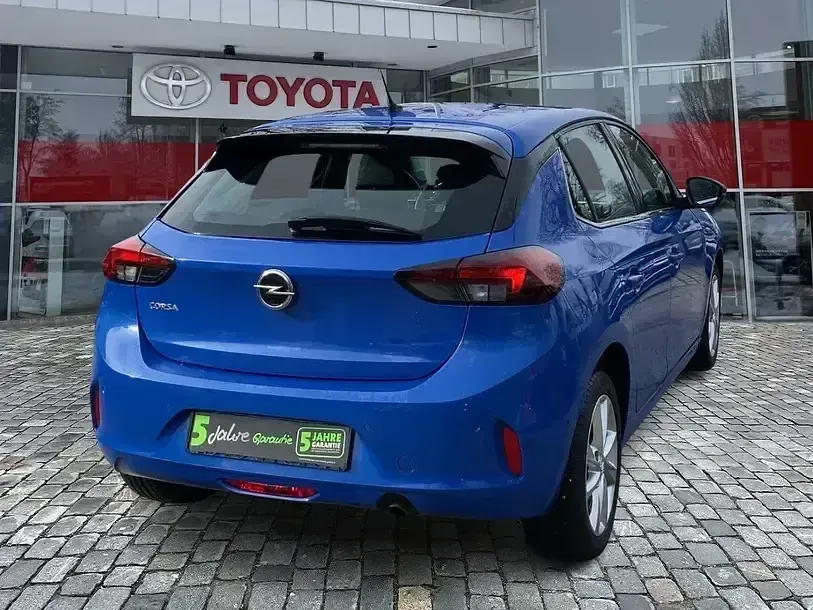 Gebraucht Opel Corsa Elegance 101 PS (74 kW) 2023 Perl blau/voltaik blau Kleinwagen