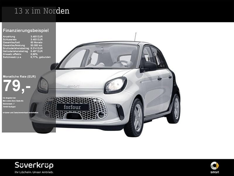Weiß Gebraucht 2020 Smart ForFour Electric Drive Kleinwagen | 9.979 € (Fairer Preis) - Bild 1/4