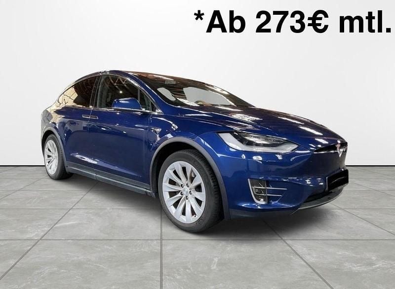 Blau Gebraucht 2018 Tesla Model X SUV | 28.499 € (Guter Preis) - Bild 1/4