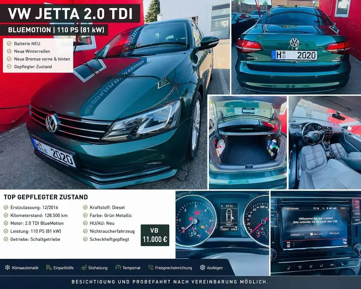 Gebraucht VW Jetta Allstar 110 PS (80 kW) 2016 Limousine