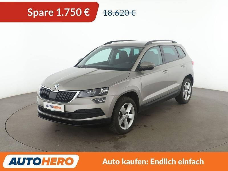 Beige Gebraucht 2019 Skoda Karoq Ambition SUV | 16.870 € (Guter Preis) - Bild 1/3