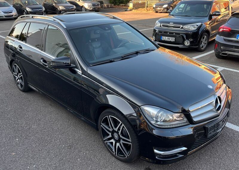 Schwarz Gebraucht 2013 Mercedes C350 AMG Kombi | 8.990 € (Guter Preis) - Bild 1/4
