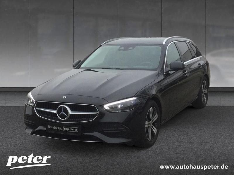 Metalliclack obsidianschwarz Gebraucht 2023 Mercedes C200 Avantgarde Kombi | 38.870 € (Fairer Preis) - Bild 1/4
