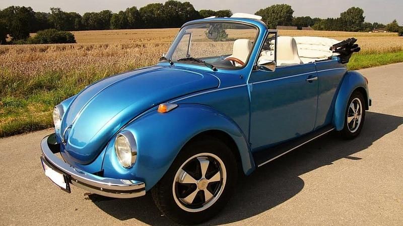 Blau Gebraucht 1973 VW Käfer Cabrio | 17.000 € - Bild 1/4