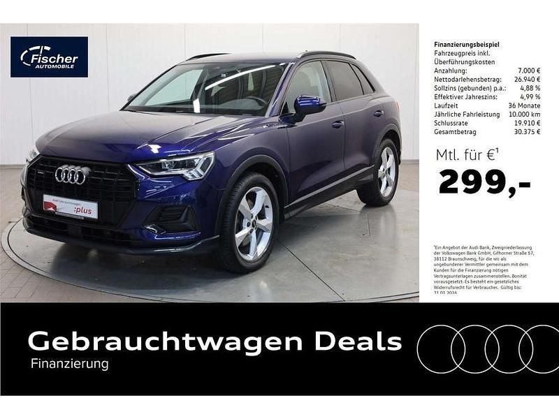 Blau Gebraucht 2022 Audi Q3 Advanced SUV | 33.940 € (Fairer Preis) - Bild 1/4