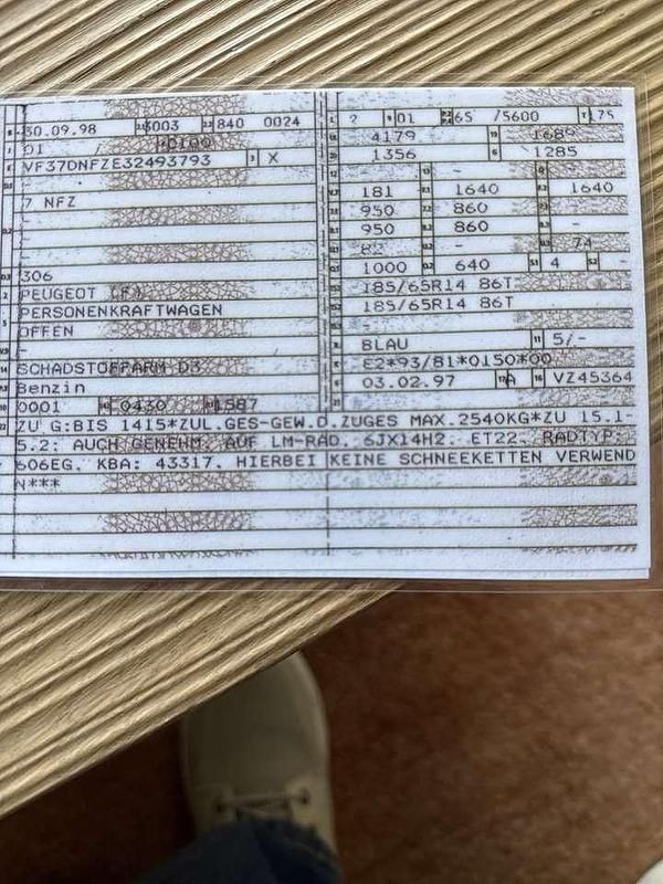 Gebraucht Peugeot 306 Cabriolet 88 PS (64 kW) 1998 Blau Cabrio