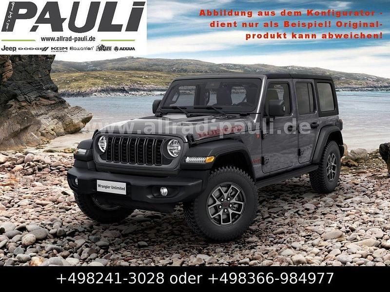Grau Neu 2025 Jeep Wrangler Unlimited Rubicon SUV | 66.290 € (Etwas zu teuer) - Bild 1/4