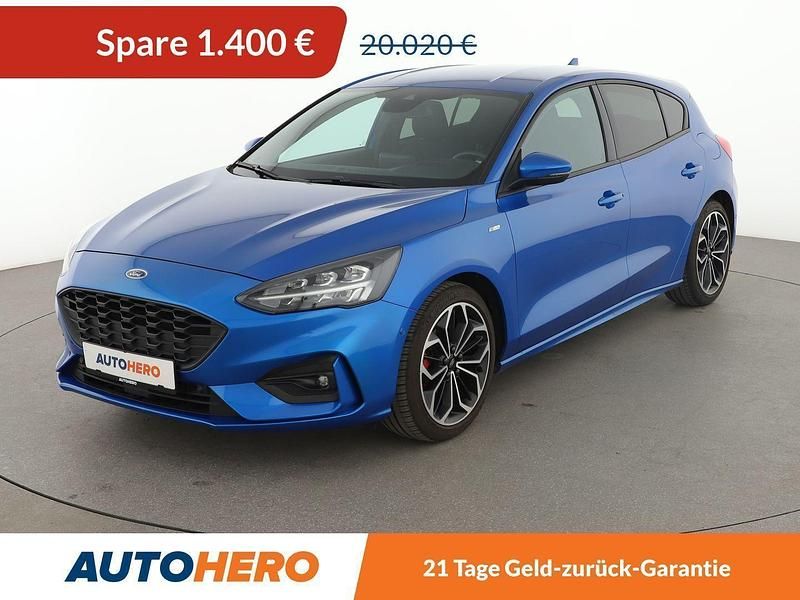 Blau Gebraucht 2019 Ford Focus ST-Line Kombi | 17.660 € (Guter Preis) - Bild 1/3