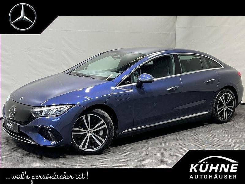 Blau, Gebraucht 2024 Mercedes EQE300 Advanced Plus Limousine | 41.950 € (Superpreis) - Bild 1/4