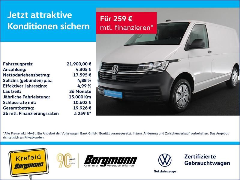 Weiss / candy weiss Gebraucht 2022 VW T6.1 Van | 18.403 € (Superpreis) - Bild 1/3