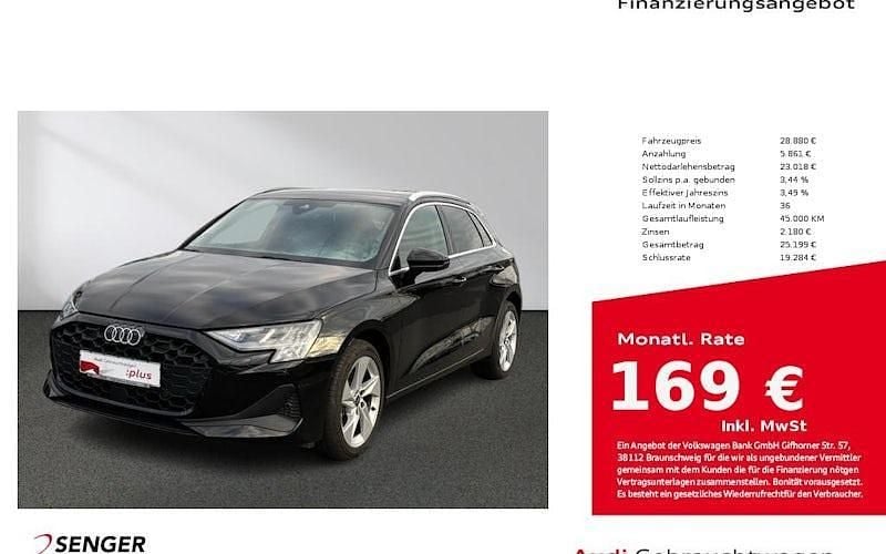 Usado Audi A3 Ambiente 116 HP (85 kW) 2025 Preto Sedan