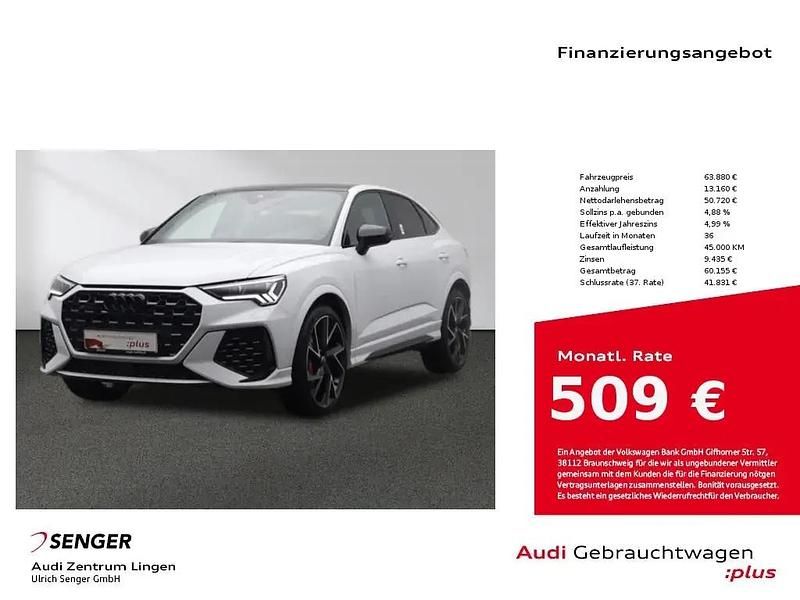 Weiß Gebraucht 2023 Audi RS Q3 Sportback SUV | 63.880 € (Etwas zu teuer) - Bild 1/1