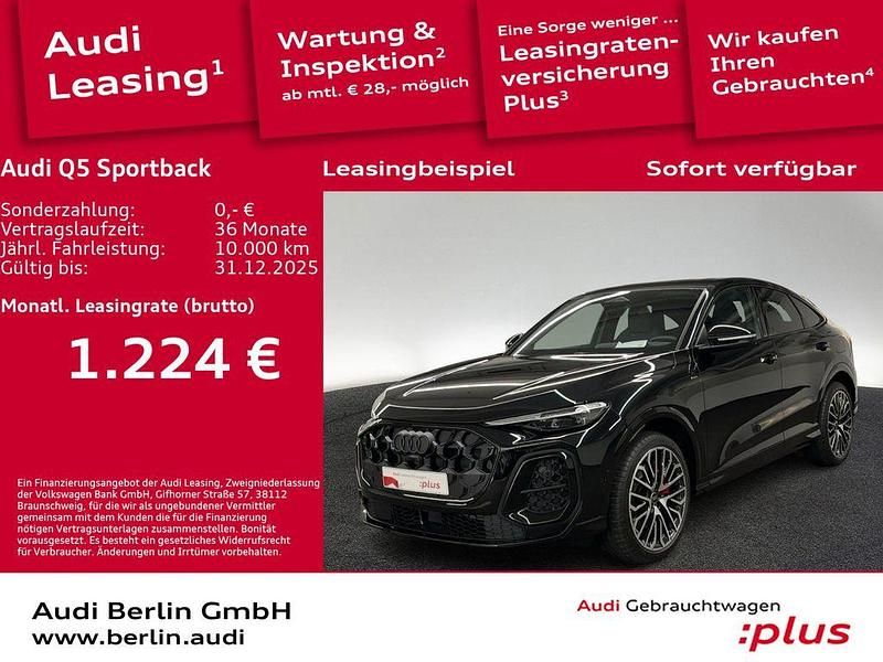 Mythosschwarz metallic Gebraucht 2025 Audi Q5 Sportback Ambiente SUV | 86.500 € - Bild 1/3