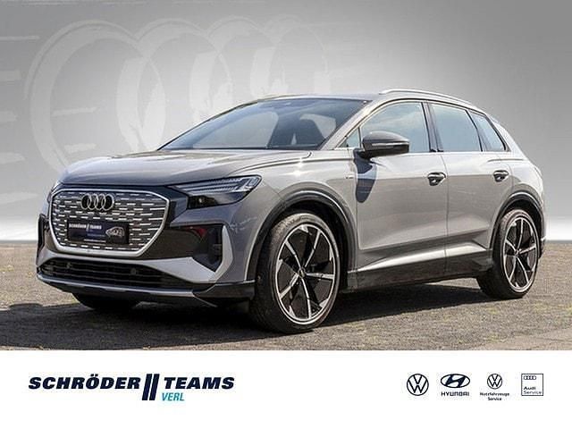 Grau Gebraucht 2021 Audi Q4 e-tron S-Line SUV | 36.980 € - Bild 1/3
