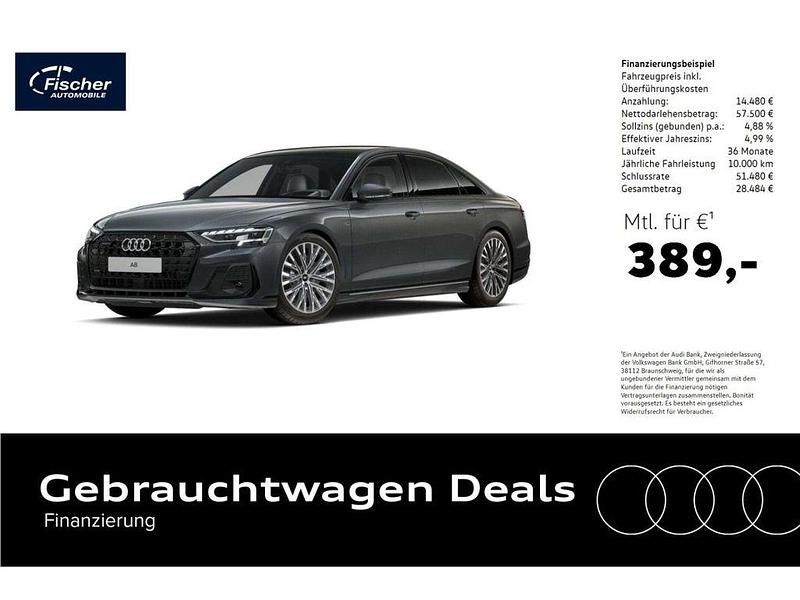 Grau Gebraucht 2024 Audi A8 S-Line Limousine | 71.980 € (Guter Preis) - Bild 1/4