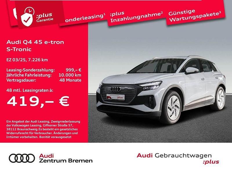 Gebraucht Audi Q4 e-tron Ambiente 210 kW (286 PS) 2025 Gletscherweiß metallic SUV