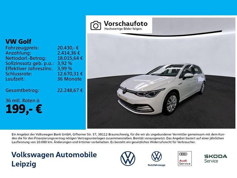 Gebraucht VW Golf VIII Style 131 PS (96 kW) 2022 Weiß Limousine