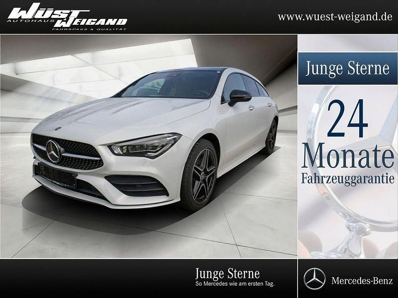 Weiß Gebraucht 2022 Mercedes CLA250e Shooting Brake AMG Kombi | 31.790 € (Teuer) - Bild 1/4