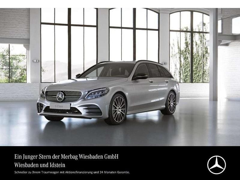 Iridiumsilber Gebraucht 2021 Mercedes C300 AMG line Kombi | 28.890 € (Guter Preis) - Bild 1/4