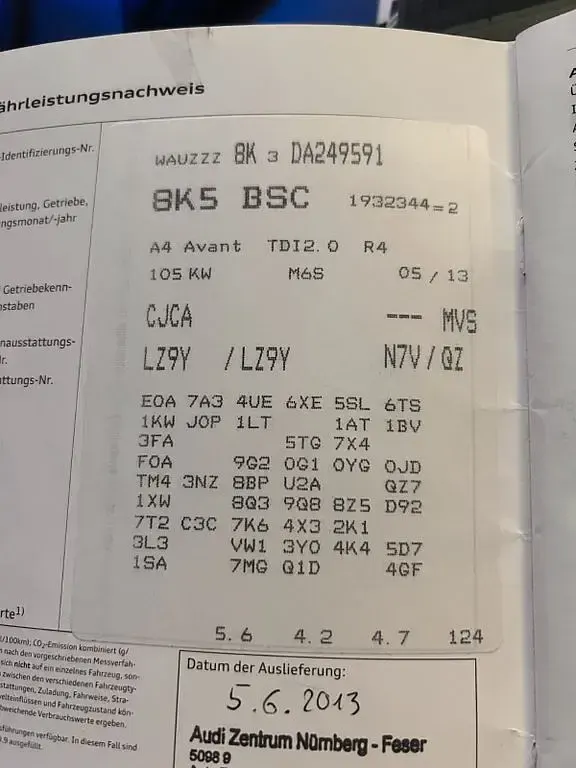 Gebraucht Audi A4 S-Line 143 PS (105 kW) 2013 Schwarz Kombi