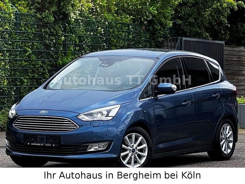 Blau Gebraucht 2018 Ford C-MAX Titanium Van / Kleinbus | 14.899 € (Fairer Preis) - Bild 1/4