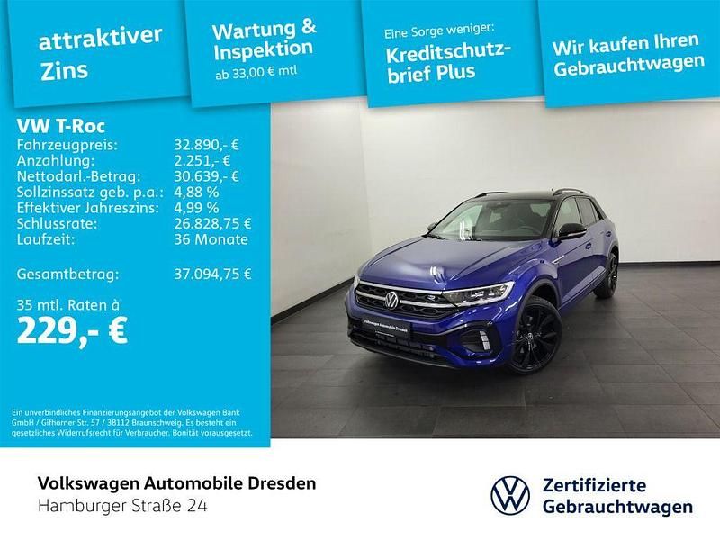 Blau Gebraucht 2025 VW T-Roc R-line SUV | 41.785 € - Bild 1/4