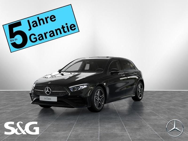 Unilack nachtschwarz Gebraucht 2025 Mercedes A200 AMG Limousine | 47.999 € - Bild 1/4
