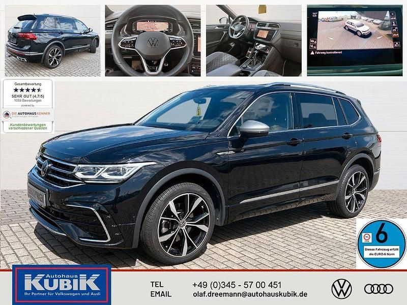 Deep black perleffekt Gebraucht 2022 VW Tiguan Allspace R-line SUV | 43.450 € (Teuer) - Bild 1/4