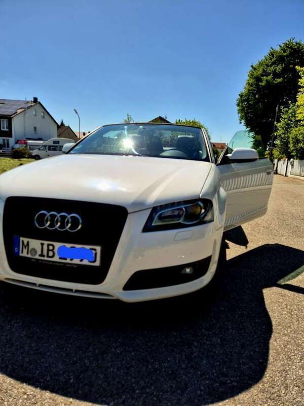Weiß Gebraucht 2010 Audi A3 Cabriolet S-Line Cabrio | 6.995 € (Etwas zu teuer) - Bild 1/4