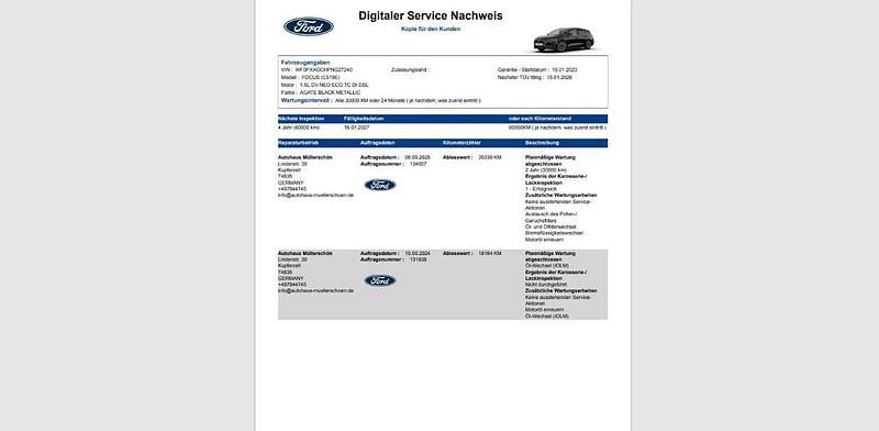 Gebraucht Ford Focus Titanium X 116 PS (85 kW) 2023 Obsidianschwarz metallic Kombi
