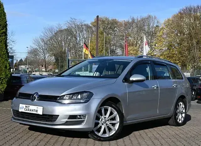 Second-hand VW Golf VII Highline 125 CP (91 kW) 2014 Argintiu Break