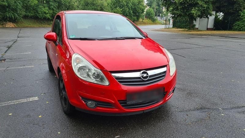 Rot Gebraucht 2007 Opel Corsa Limousine | 1.950 € (Superpreis) - Bild 1/4