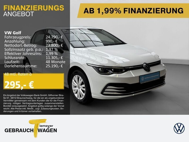 Weiß Gebraucht 2022 VW Golf VIII Style Limousine | 24.790 € (Fairer Preis) - Bild 1/4