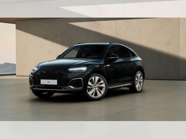 Schwarz (mythosschwarz metallic) Gebraucht 2024 Audi Q5 Sportback S-Line SUV | 63.999 € - Bild 1/4