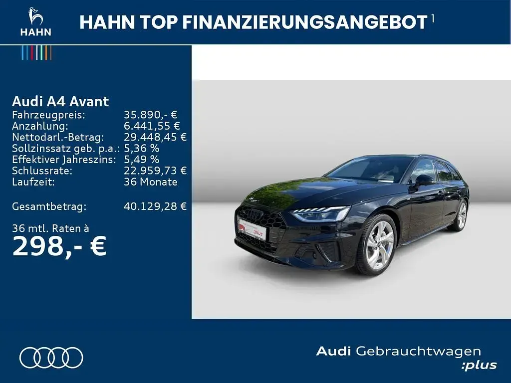 Gebraucht Audi A4 S-Line 204 PS (150 kW) 2024 Mythosschwarz metallic Kombi