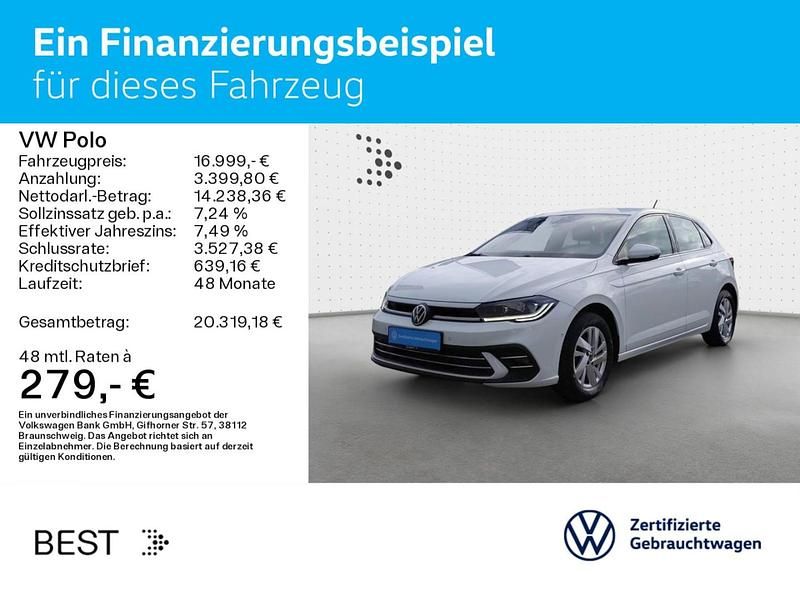 Gebraucht VW Polo Style 95 PS (69 kW) 2022 Weiß Kleinwagen
