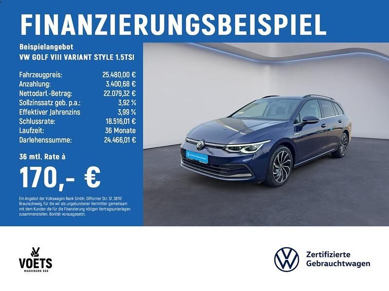 Gebraucht VW Golf VIII Style 150 PS (110 kW) 2024 Blau Kombi