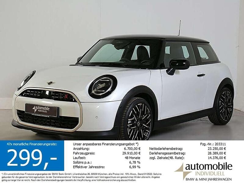 Nanuq white met. Gebraucht 2024 Mini Cooper S Coupé Favoured Coupé | 29.640 € (Fairer Preis) - Bild 1/4