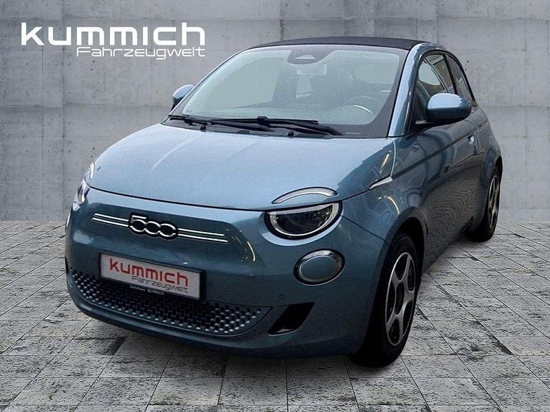 Blau Gebraucht 2021 Fiat 500e Passion Cabrio | 16.990 € (Superpreis) - Bild 1/4
