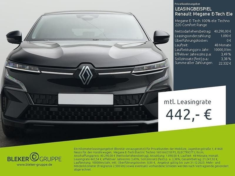 Schwarz Gebraucht 2025 Renault Megane E-Tech Komfort Limousine | 35.440 € (Guter Preis) - Bild 1/3
