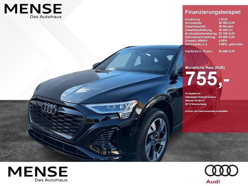 Schwarz Gebraucht 2023 Audi Q8 e-tron S-Line SUV | 55.985 € (Teuer) - Bild 1/4