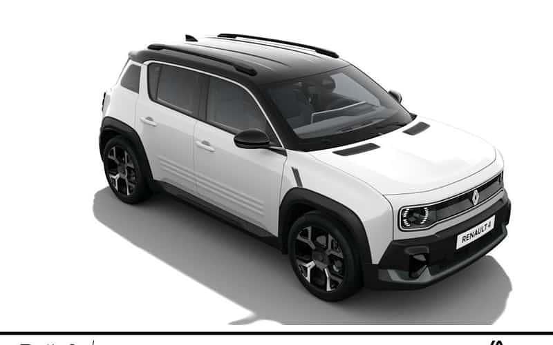 Arktisweiß, schwarzes dach Neu 2025 Renault 4 E-Tech Iconic SUV | 36.298 € (Fairer Preis) - Bild 1/4