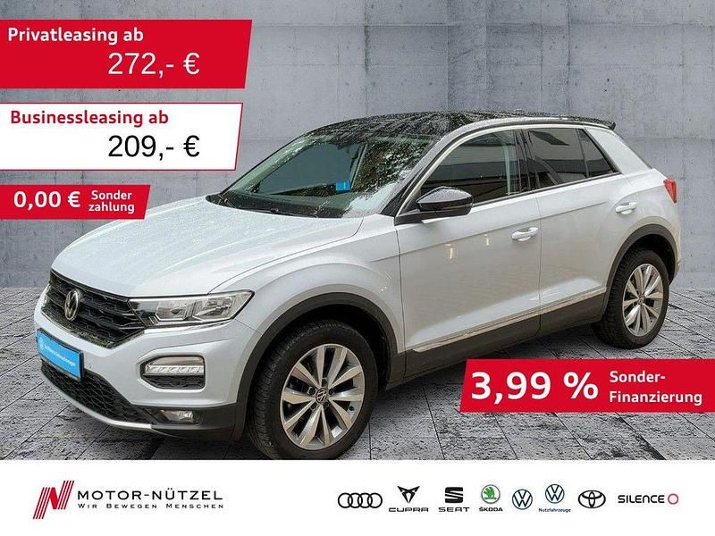 White silver metallic Gebraucht 2021 VW T-Roc Style SUV | 19.990 € (Guter Preis) - Bild 1/4