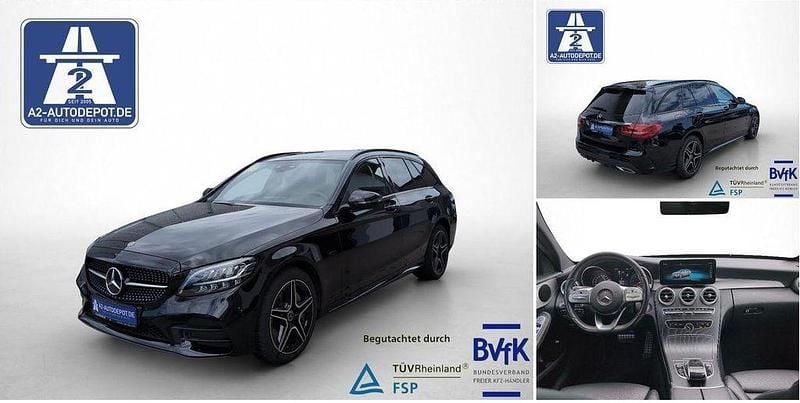 Schwarz Gebraucht 2020 Mercedes C300e AMG line Limousine | 24.950 € (Fairer Preis) - Bild 1/4