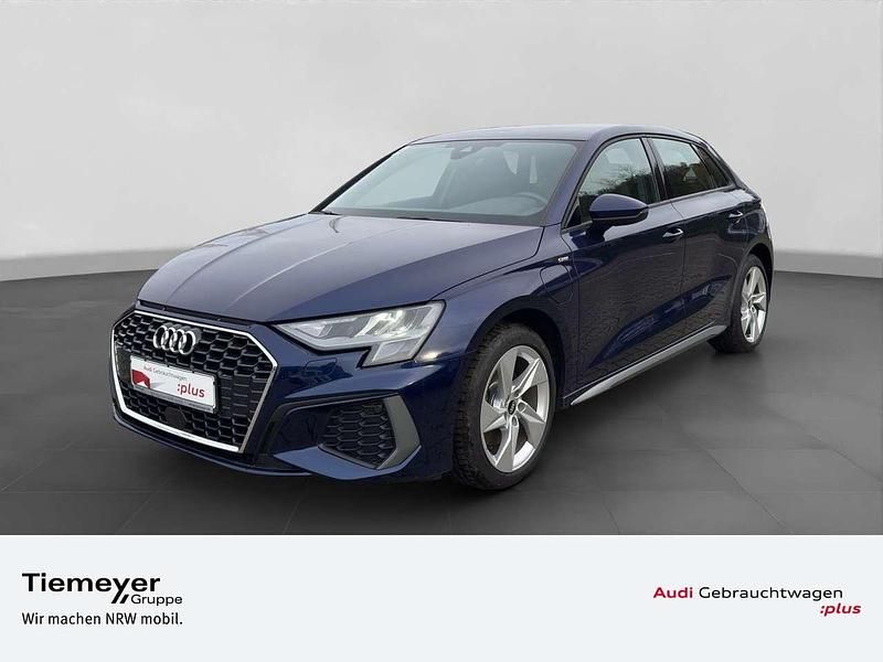 Navarrablau metallic Gebraucht 2021 Audi A3 e-tron Business Kleinwagen | 22.980 € (Fairer Preis) - Bild 1/3