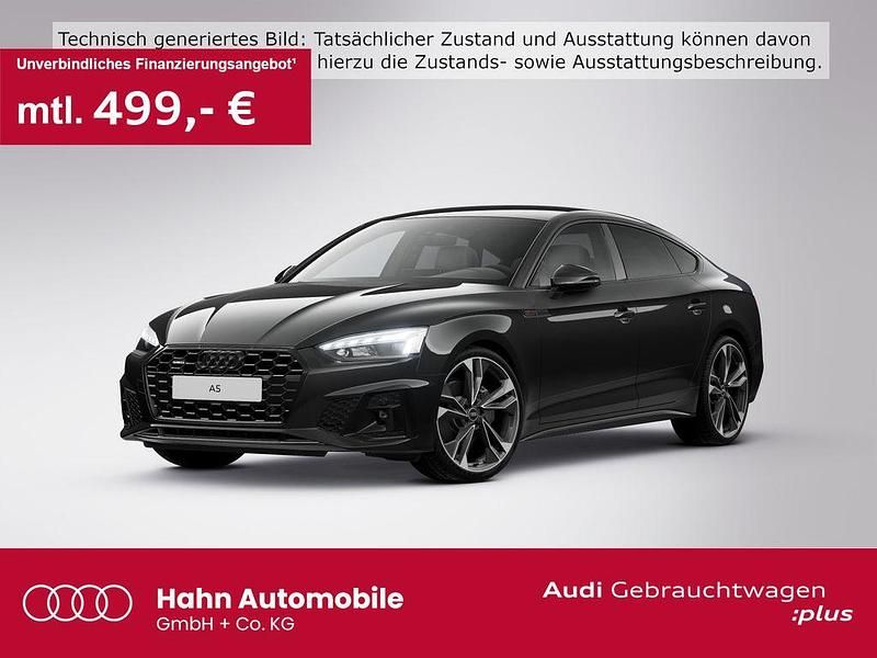 Schwarz Gebraucht 2024 Audi A5 Sportback S-Line Kleinwagen | 51.930 € - Bild 1/3