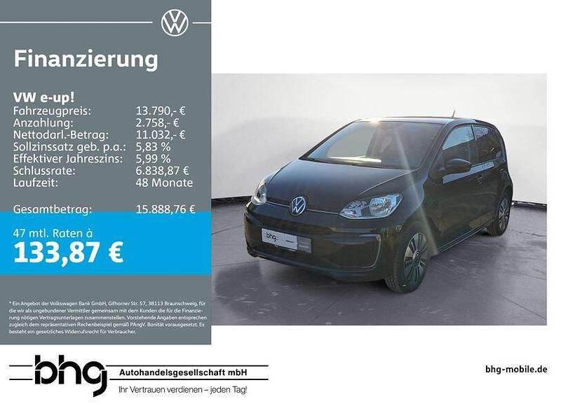 Gebraucht VW e-up! Style 61 kW (83 PS) 2022 Schwarz Kleinwagen