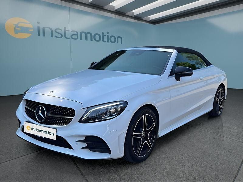 Weiß Gebraucht 2021 Mercedes C200 AMG Cabrio | 38.299 € (Fairer Preis) - Bild 1/4