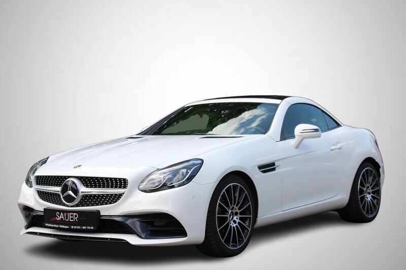 Weiß Gebraucht 2017 Mercedes SLC300 AMG Cabrio | 30.900 € (Guter Preis) - Bild 1/4